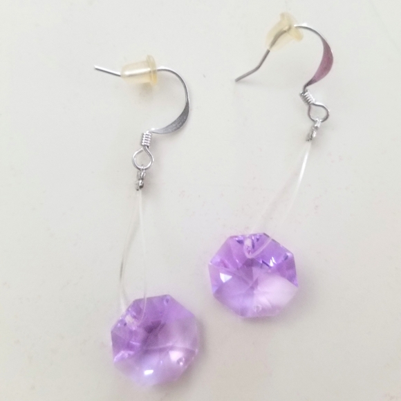 Vintage Retro Crystal Necklace & Earring Set - Picture 5 of 8